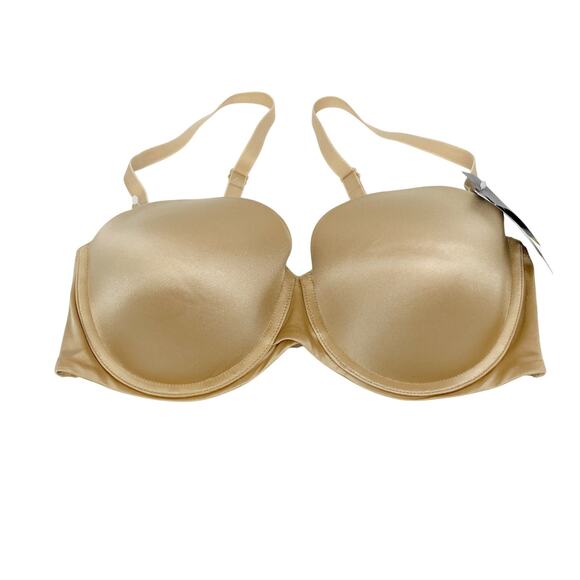 Maidenform Women's Stay Put Strapless Bra Satin Tan Size 36 D - Picture 1 of 6
